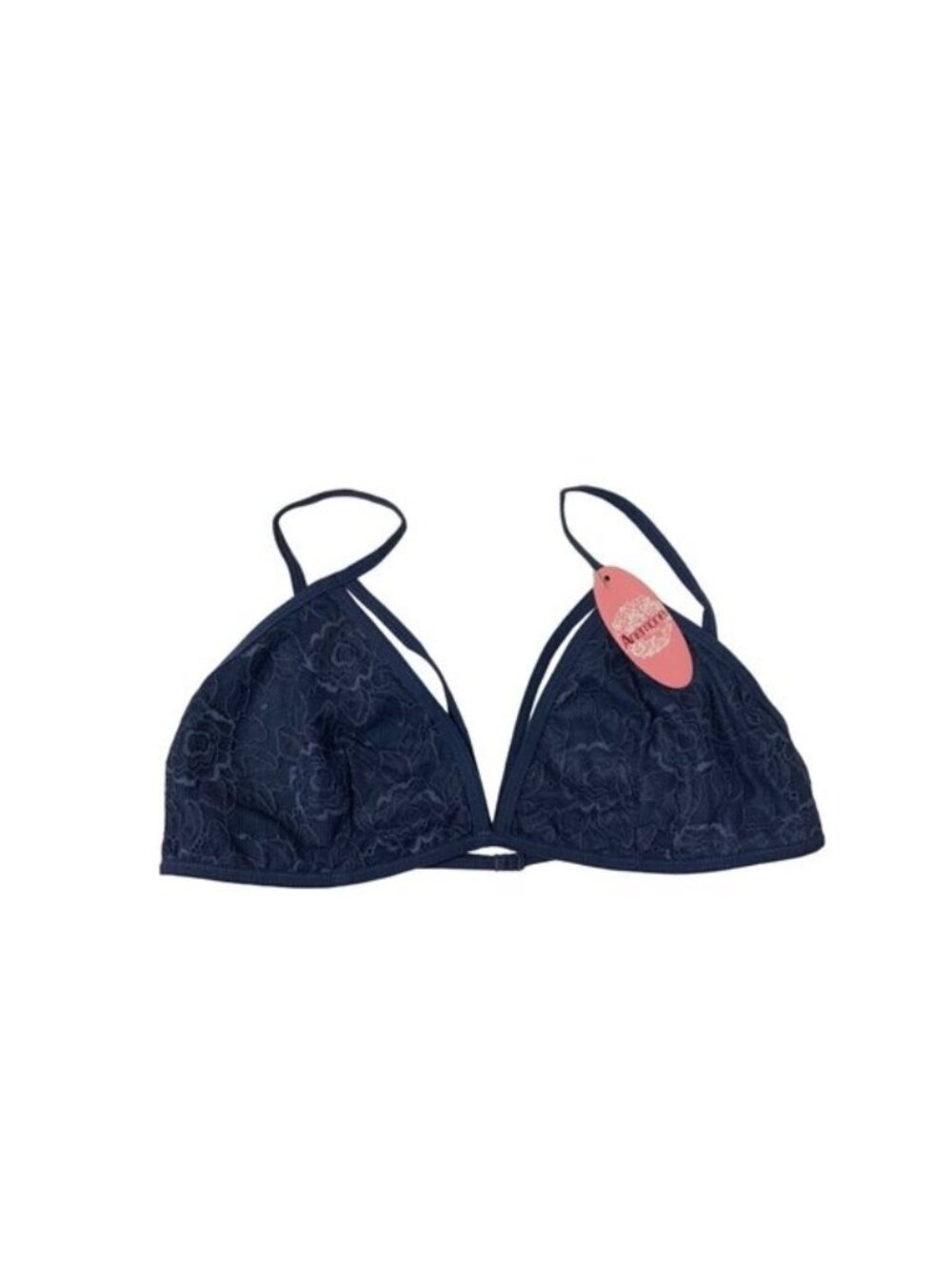 Anemone Navy Blue Lace Bralette Strappy